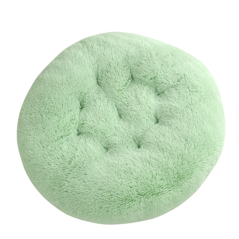 Round Pet Mat Plush Warm Sleep Bed House
