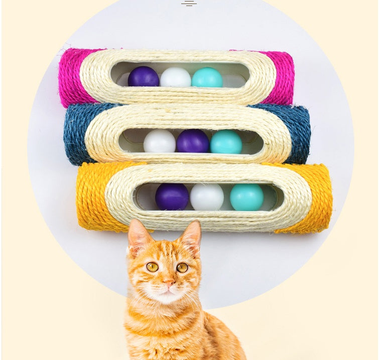 Three Piece Sisal Drum Pet Scratching Toys