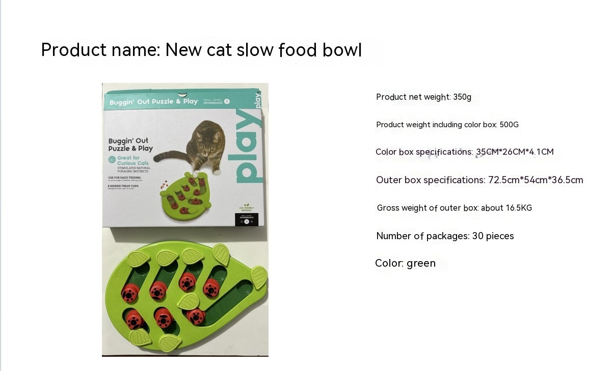 Christmas Pet Slow Feeder Bowl Festive Food Dish