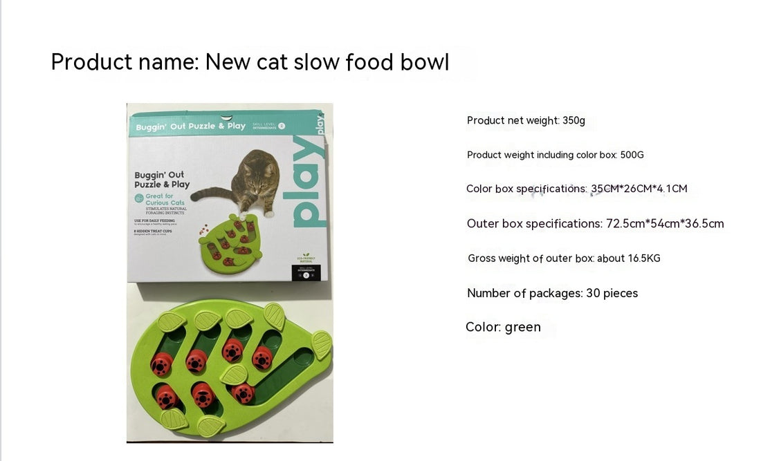 Christmas Pet Slow Feeder Bowl Festive Food Dish