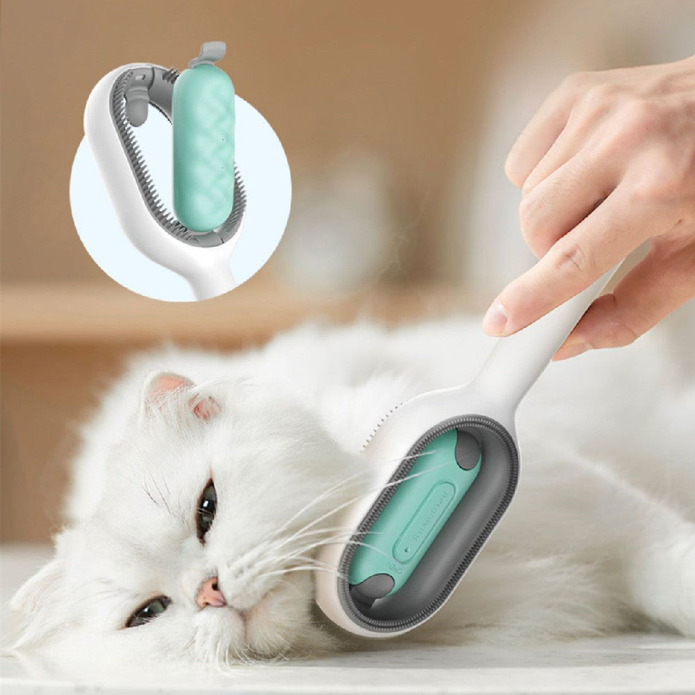 Pet Dematting Grooming Brush Hair Removal Comb With Tank