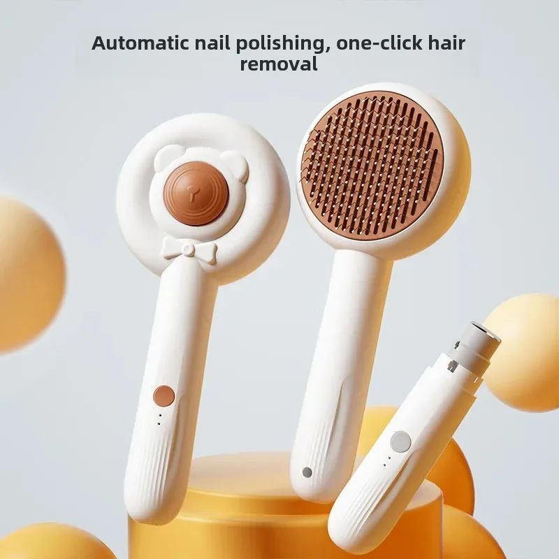 Rechargeable Pet Nail Trimmer And Grooming Comb Tool